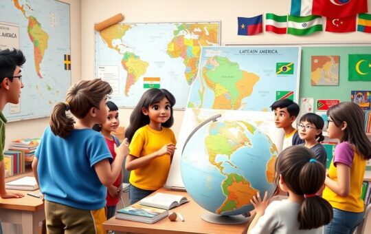 Alumnos en clase de Estudios Sociales